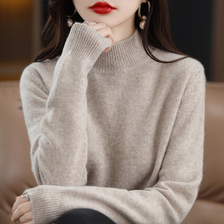 Elara | Cozy High-Neck Knit Sweater