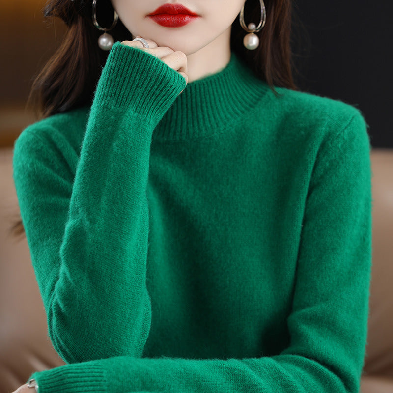 Elara | Cozy High-Neck Knit Sweater