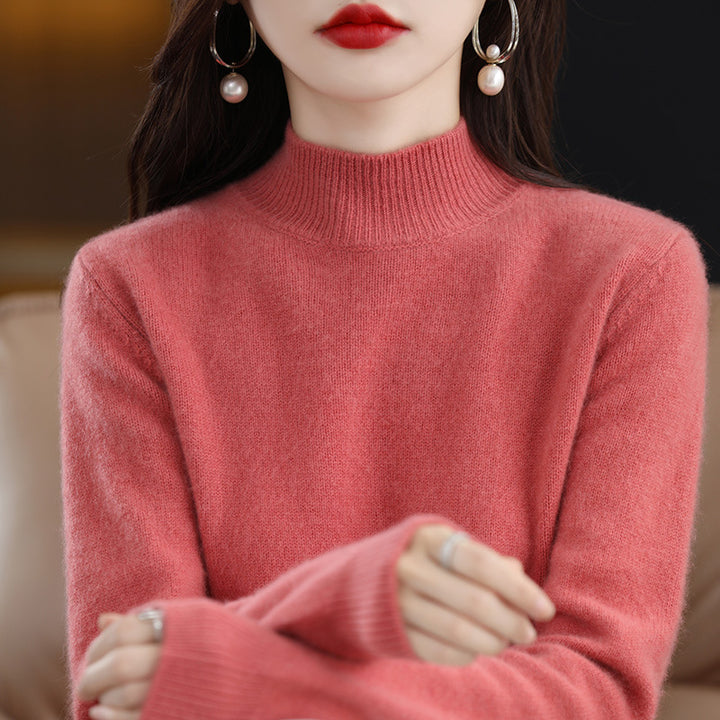 Elara | Cozy High-Neck Knit Sweater