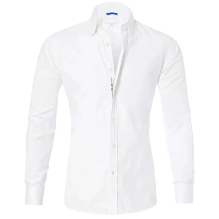 KAVERO | Wrinkle-Free Zip-Up Shirt