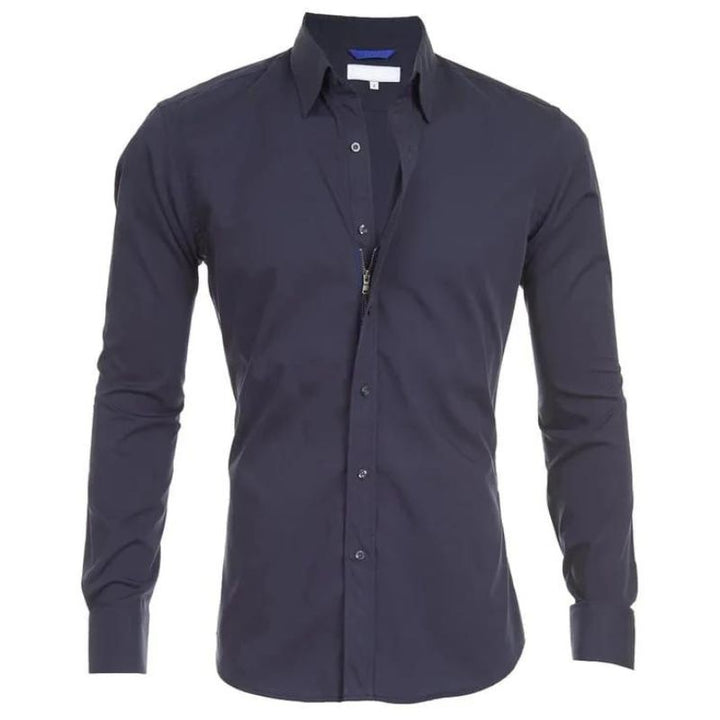 KAVERO | Wrinkle-Free Zip-Up Shirt