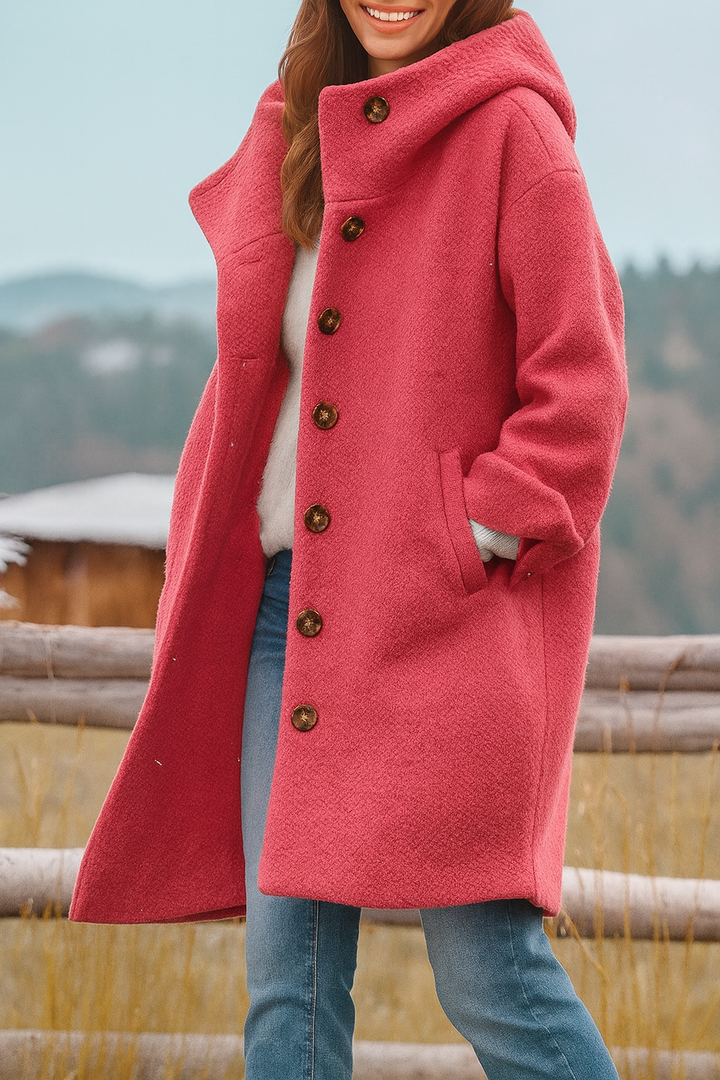 Kaia | Stylish Casual Hooded Coat