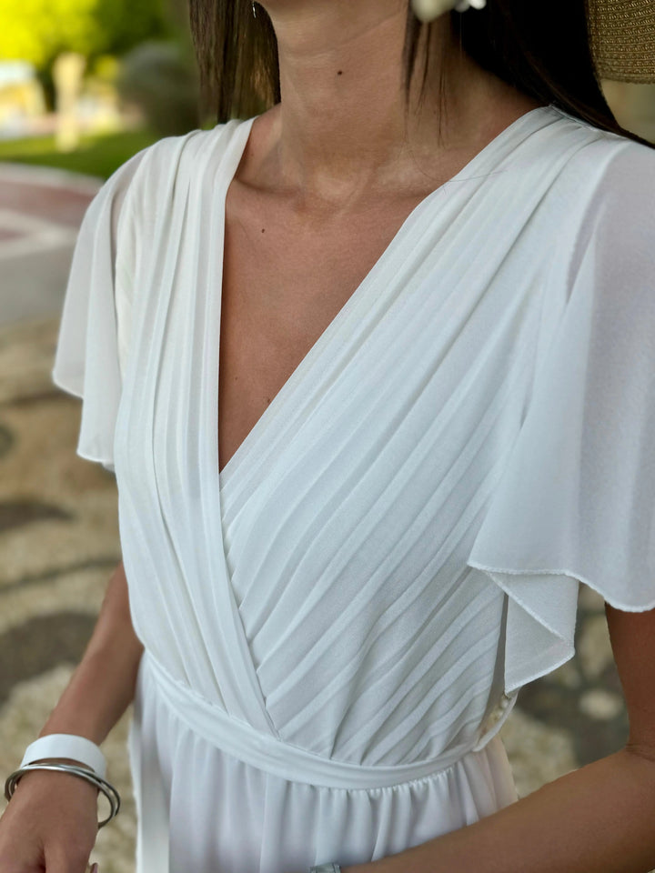 NINA | Elegant pleated dress for weddings & celebrations