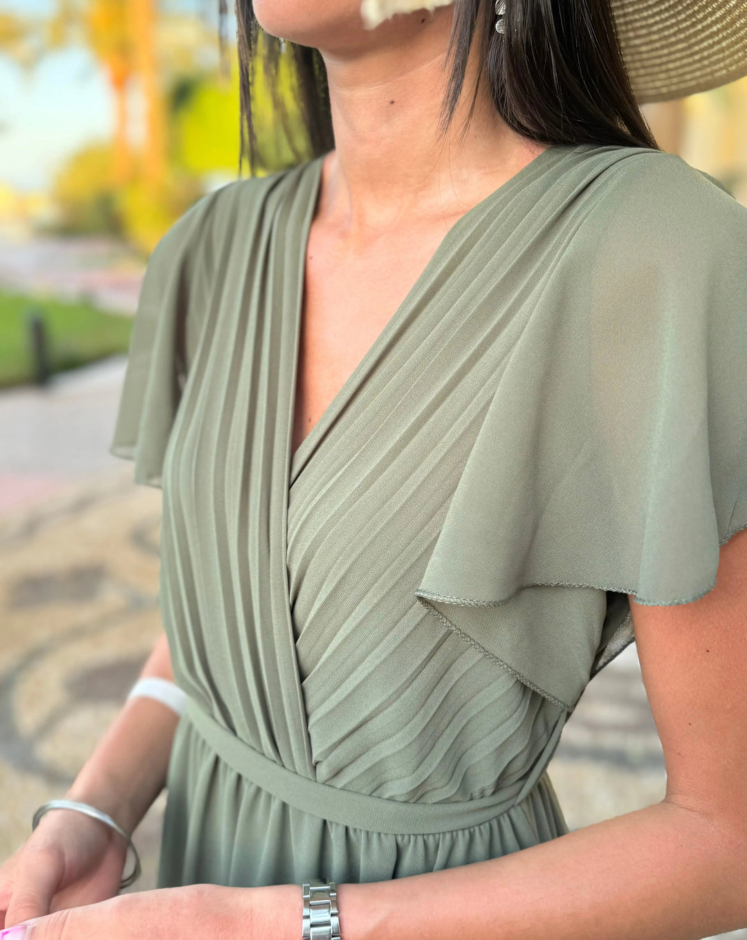 NINA | Elegant pleated dress for weddings & celebrations