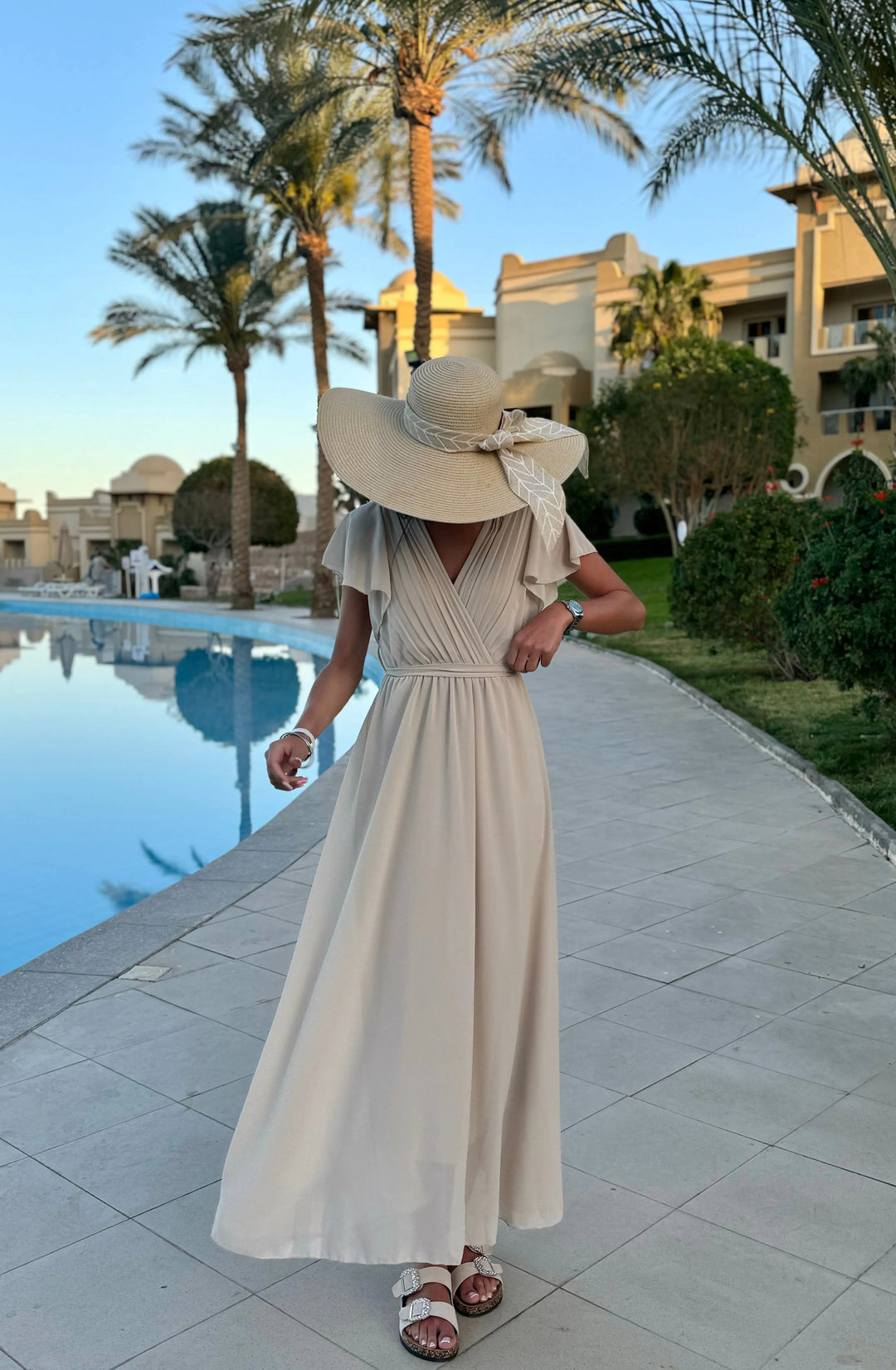 NINA | Elegant pleated dress for weddings & celebrations