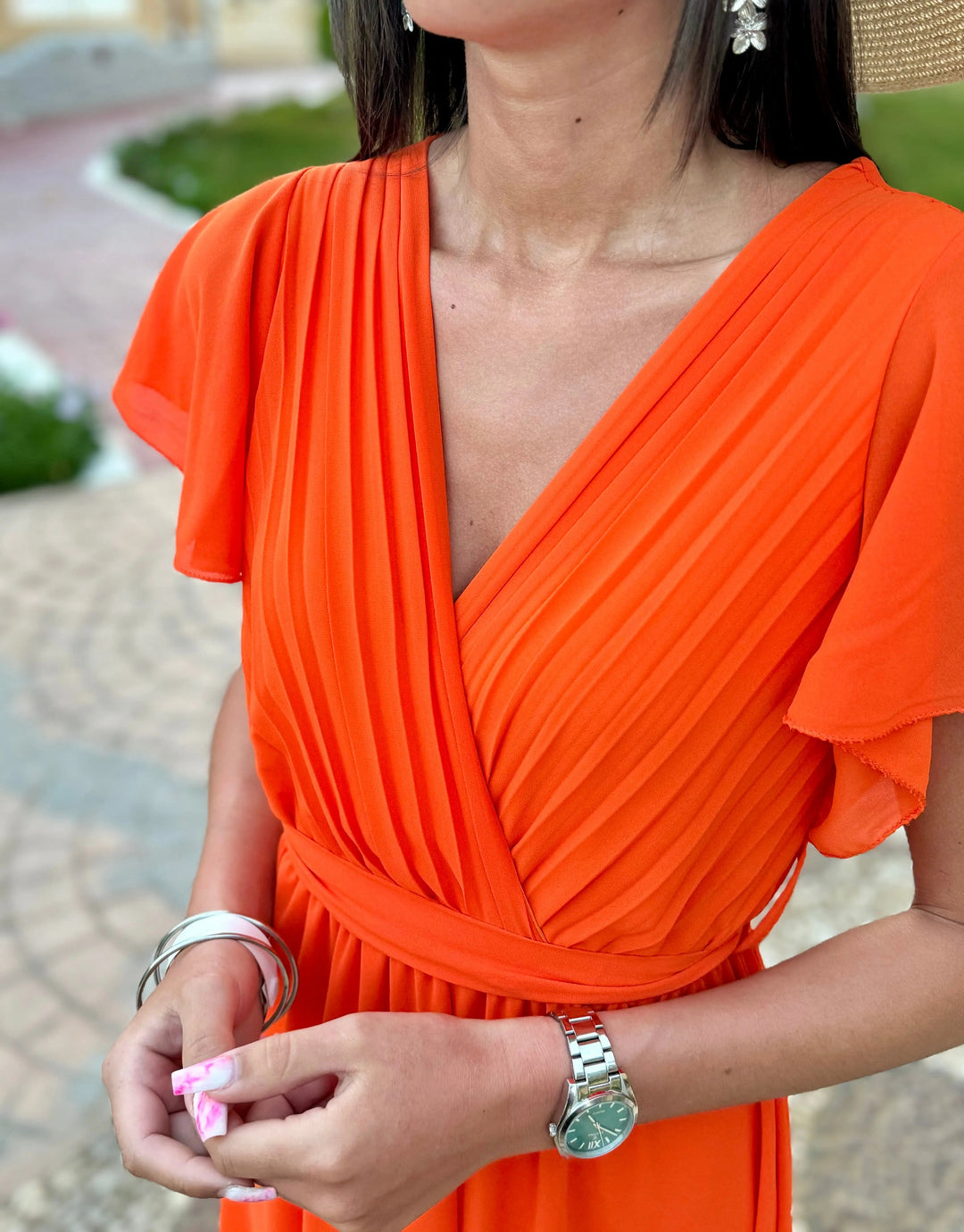 NINA | Elegant pleated dress for weddings & celebrations