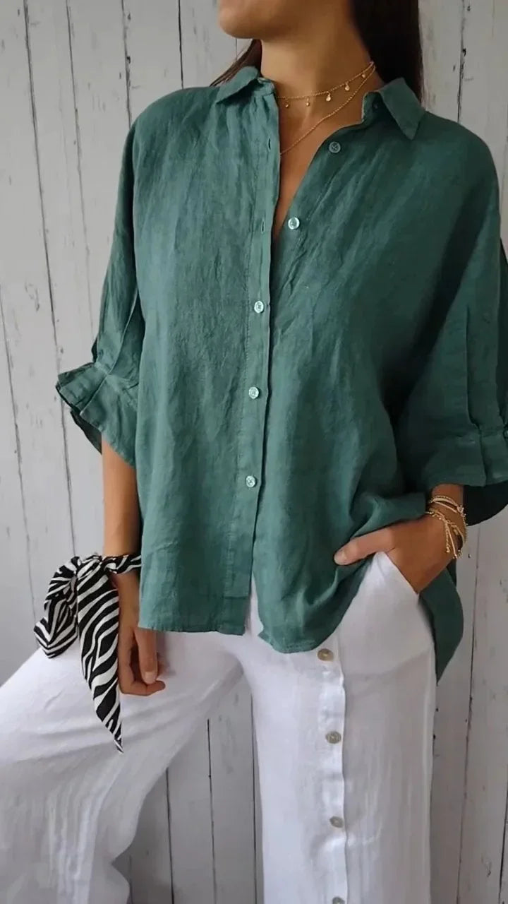 SAIRA | Casual Tie-Back Shirt