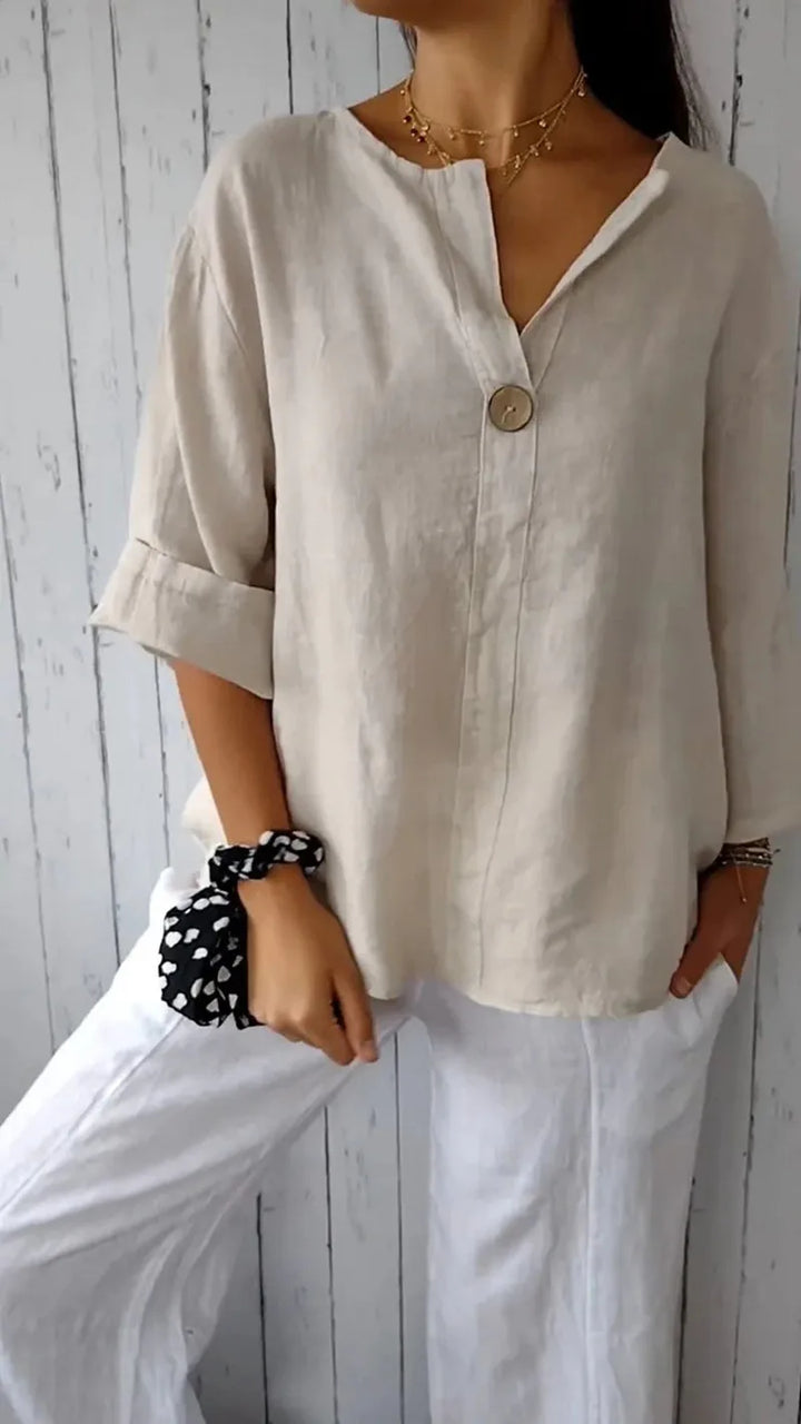 VARELLE | Minimalist Button Blouse