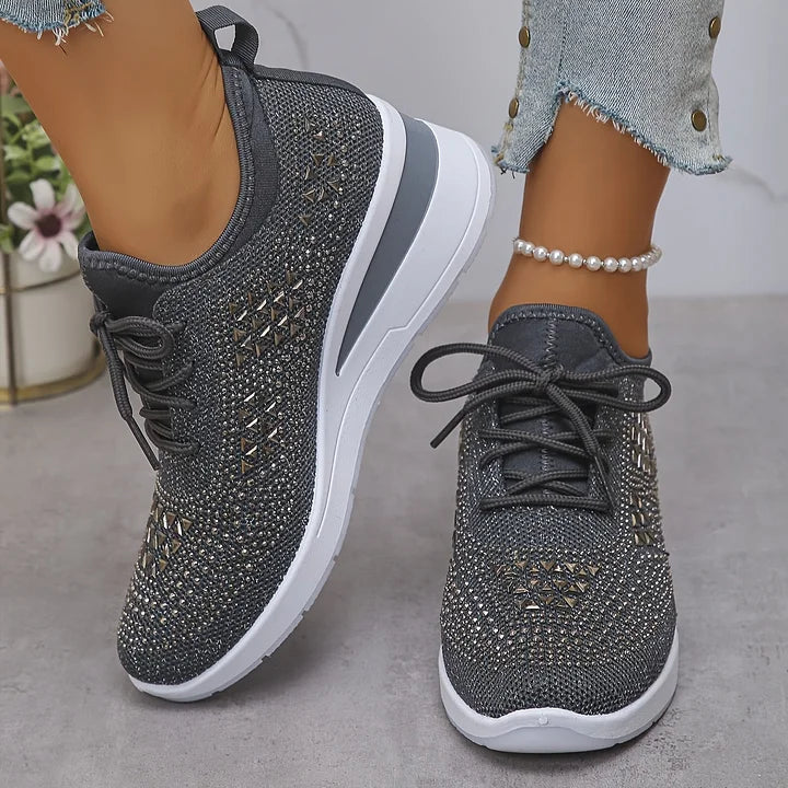 TUYANA | Supportive Orthopedic Sneakers with Sparkle Accents