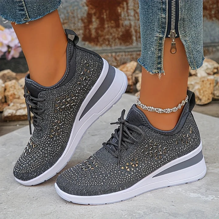 TUYANA | Supportive Orthopedic Sneakers with Sparkle Accents