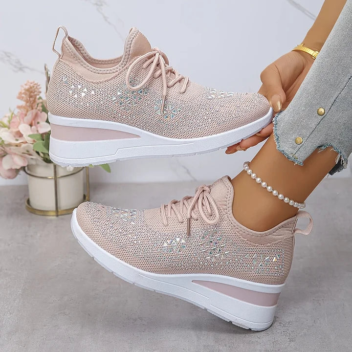 TUYANA | Supportive Orthopedic Sneakers with Sparkle Accents