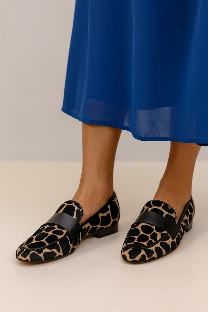 MARELLE | Handcrafted Animal-Print Loafers