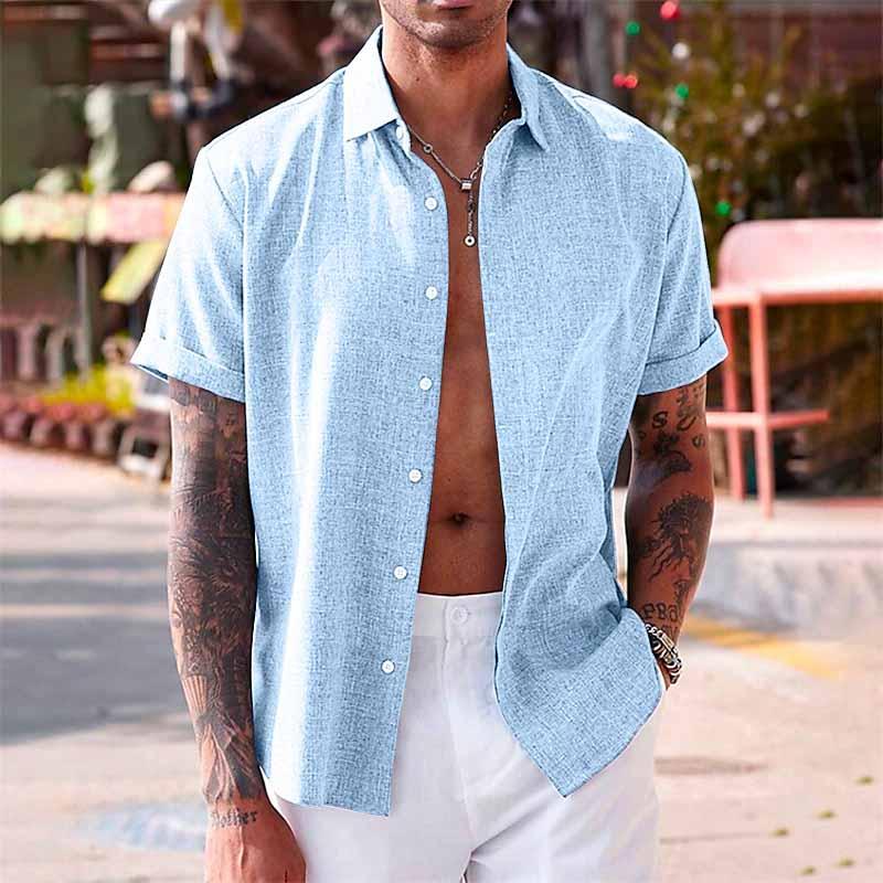 DALVERO | Linen Short-Sleeved Shirt