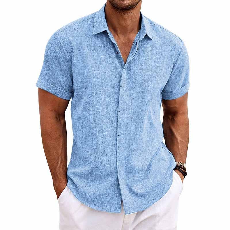 DALVERO | Linen Short-Sleeved Shirt