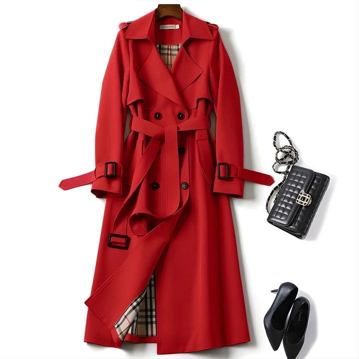 Vespera Rouge | Elegant Trenchcoat